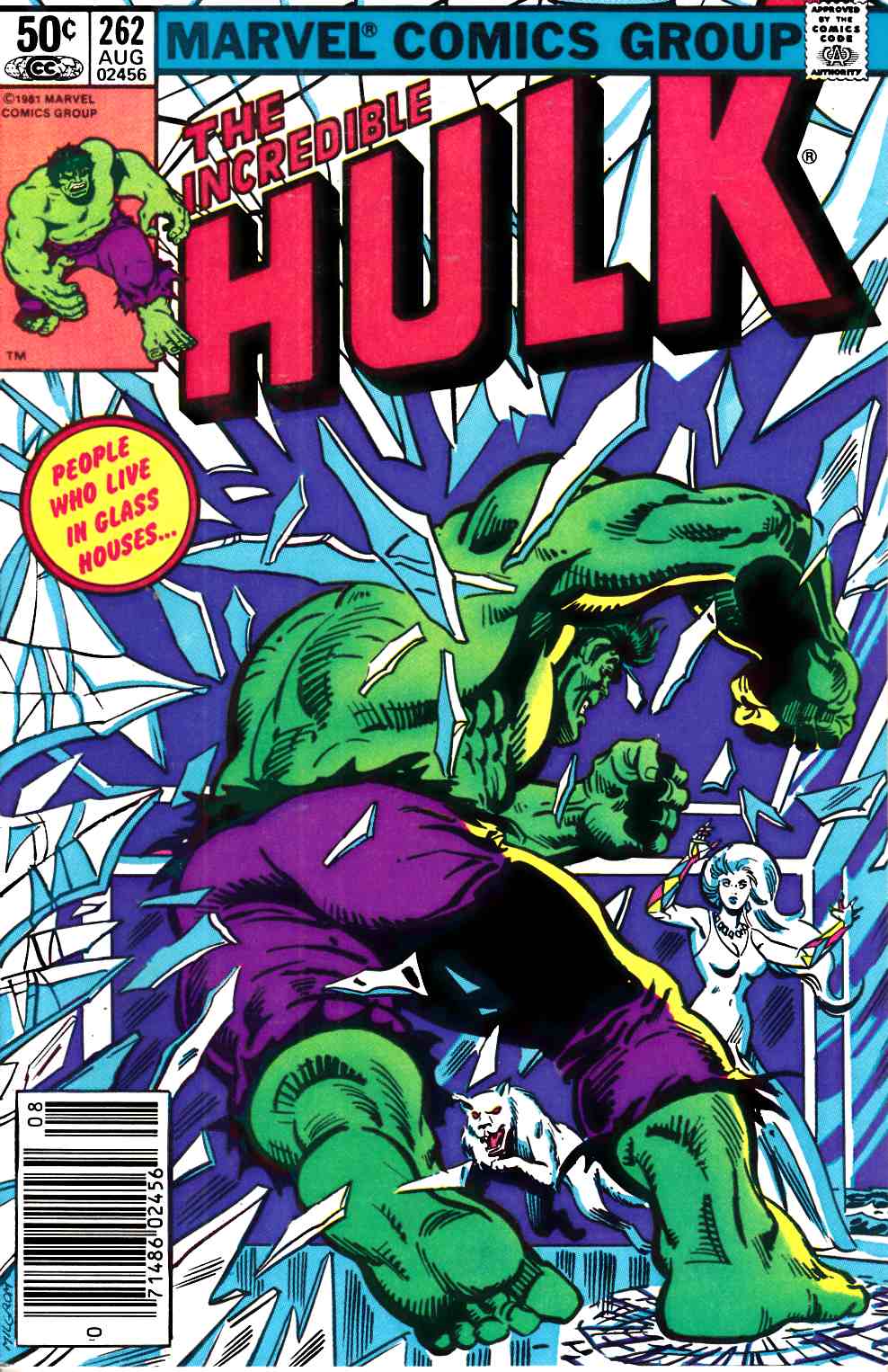 Incredible Hulk #262 Newsstand Edition Very Fine (8.0) [Marvel Comic] THUMBNAIL