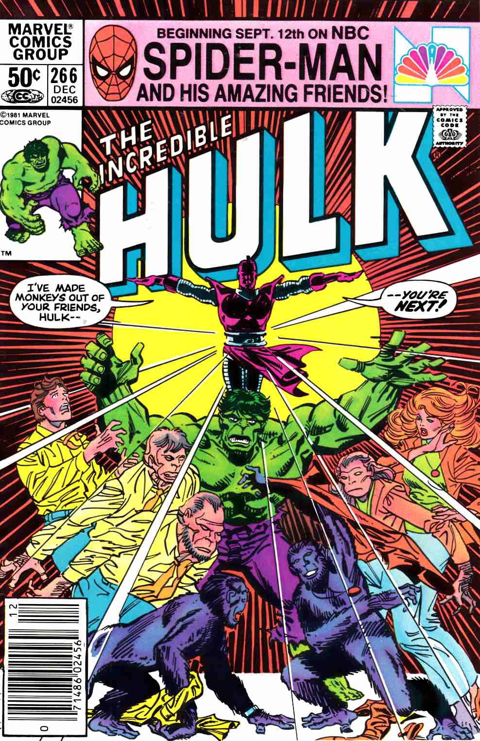 Incredible Hulk #266 Newsstand Edition Very Fine (8.0) [Marvel Comic] THUMBNAIL