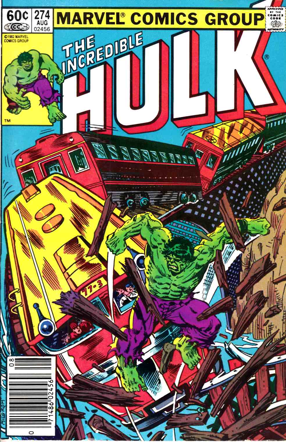 Incredible Hulk #274 Newsstand Edition Very Fine Minus (7.5) [Marvel Comic] MAIN