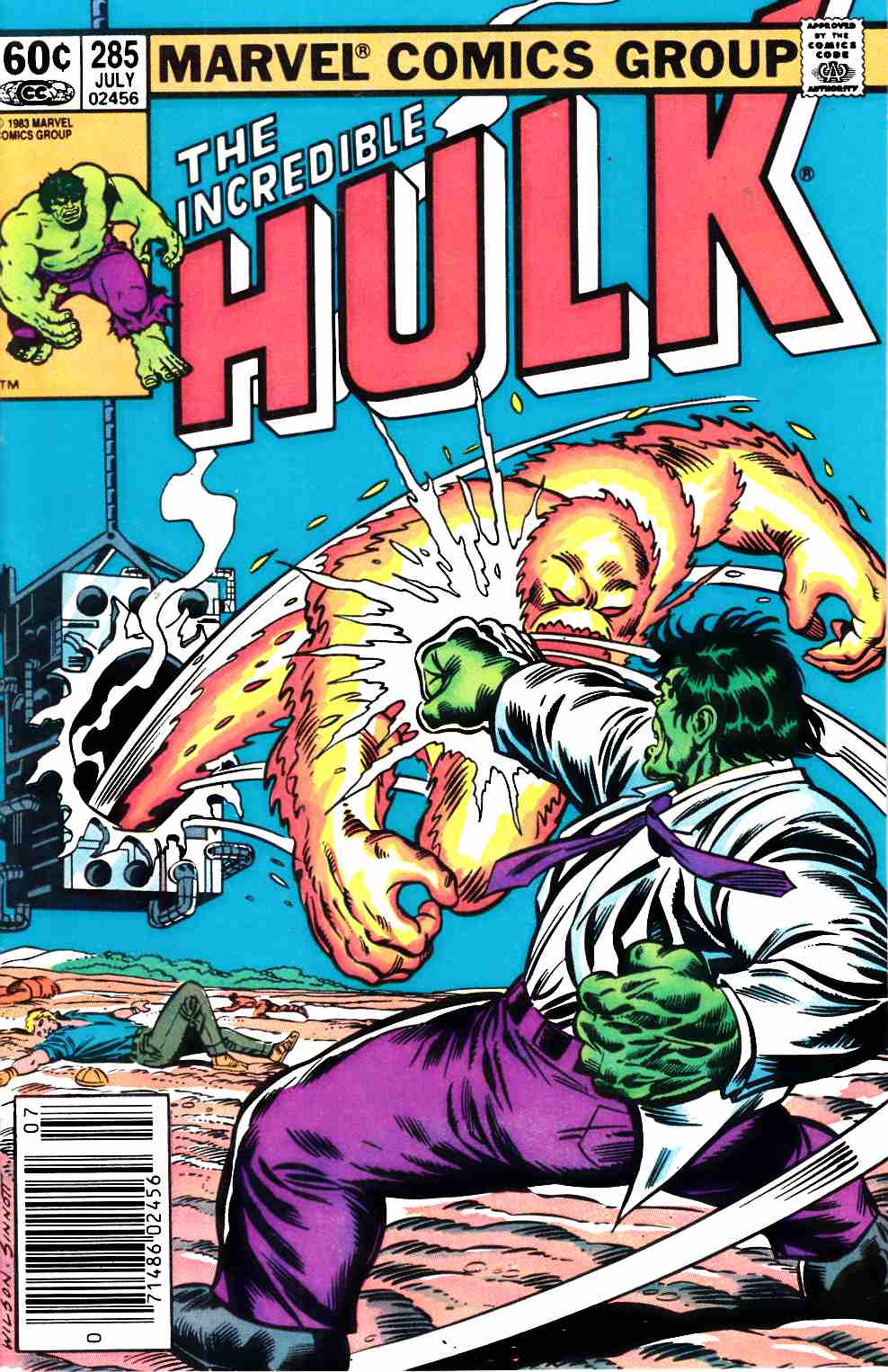 Incredible Hulk #285 Newsstand Edition Near Mint (9.4) [Marvel Comic] THUMBNAIL