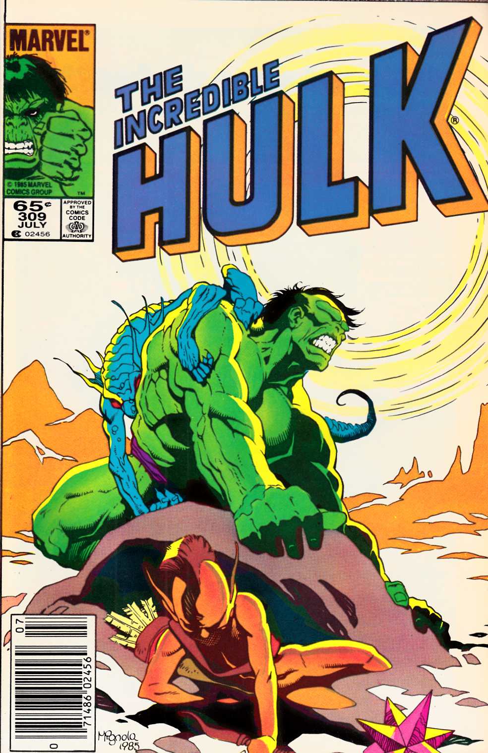 Incredible Hulk #309 Newsstand Edition Very Fine (8.0) [Marvel Comic] THUMBNAIL
