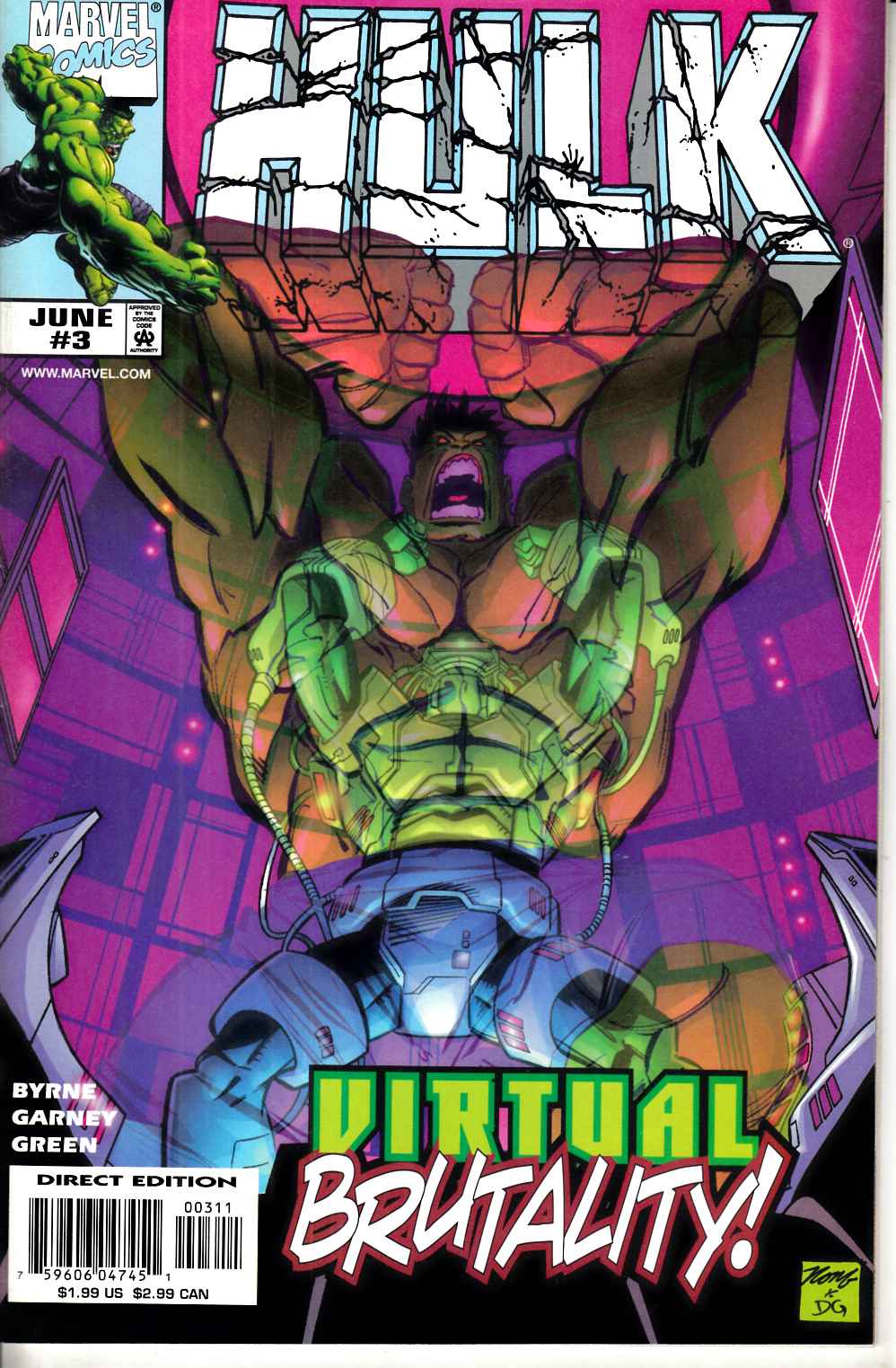 Incredible Hulk #3 Near Mint Minus (9.2) [Marvel Comic] THUMBNAIL