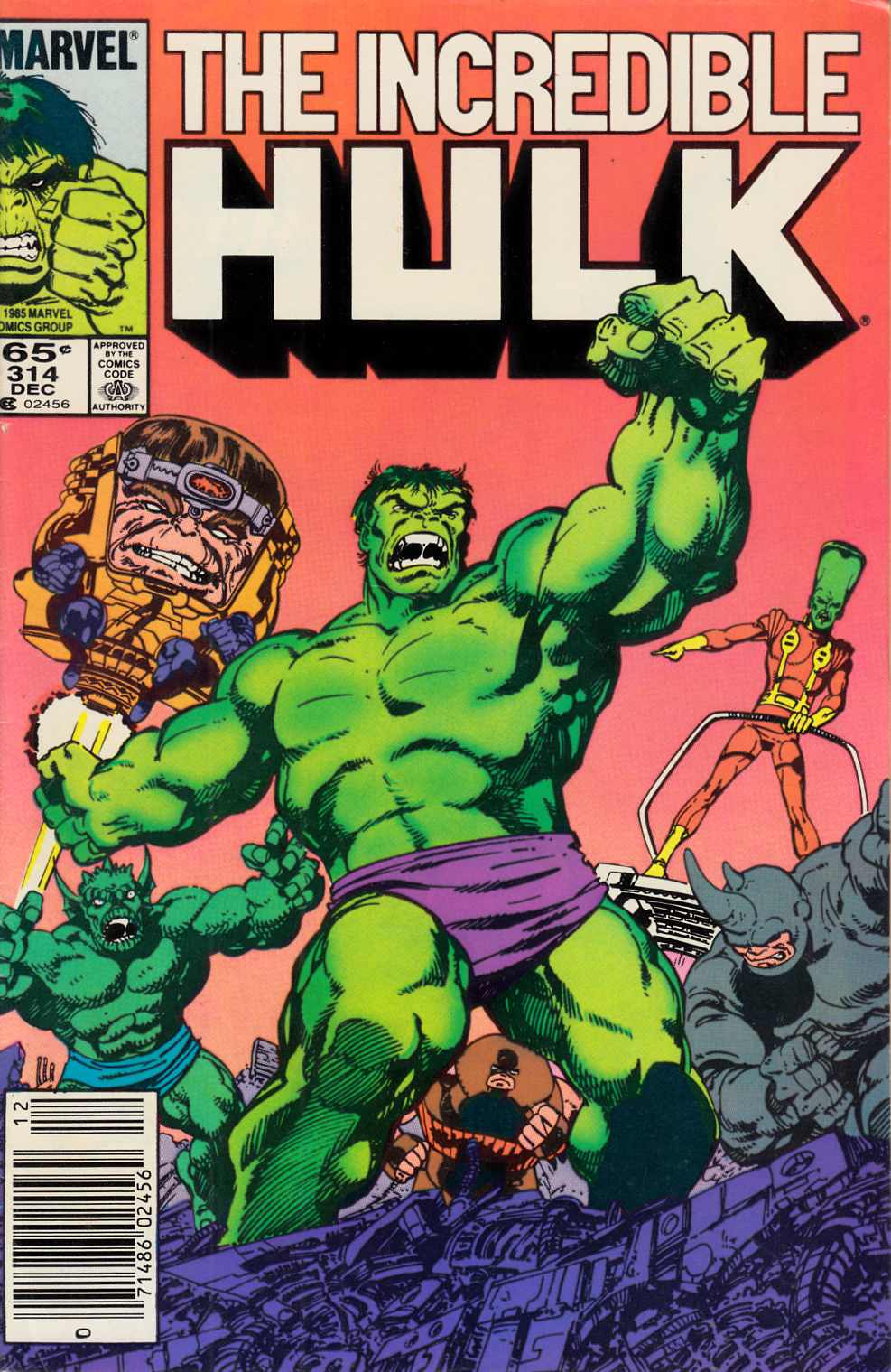 Incredible Hulk #314 Fine (6.0) [Marvel Comic] THUMBNAIL