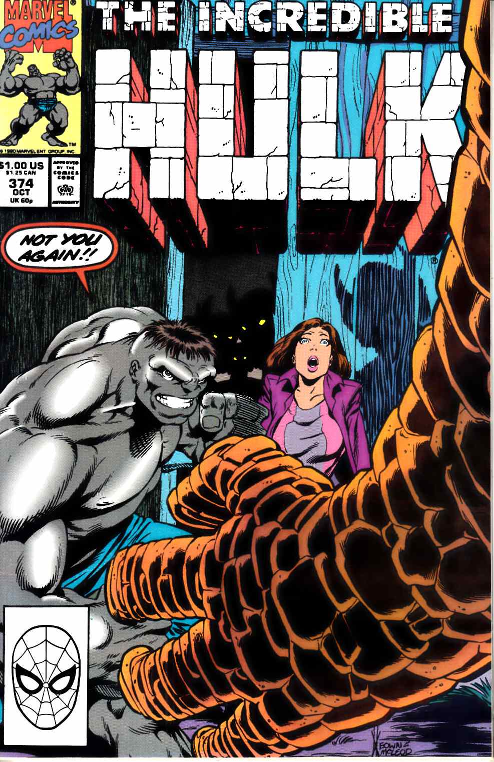 Incredible Hulk #374 Very Fine (8.0) [Marvel Comic] THUMBNAIL