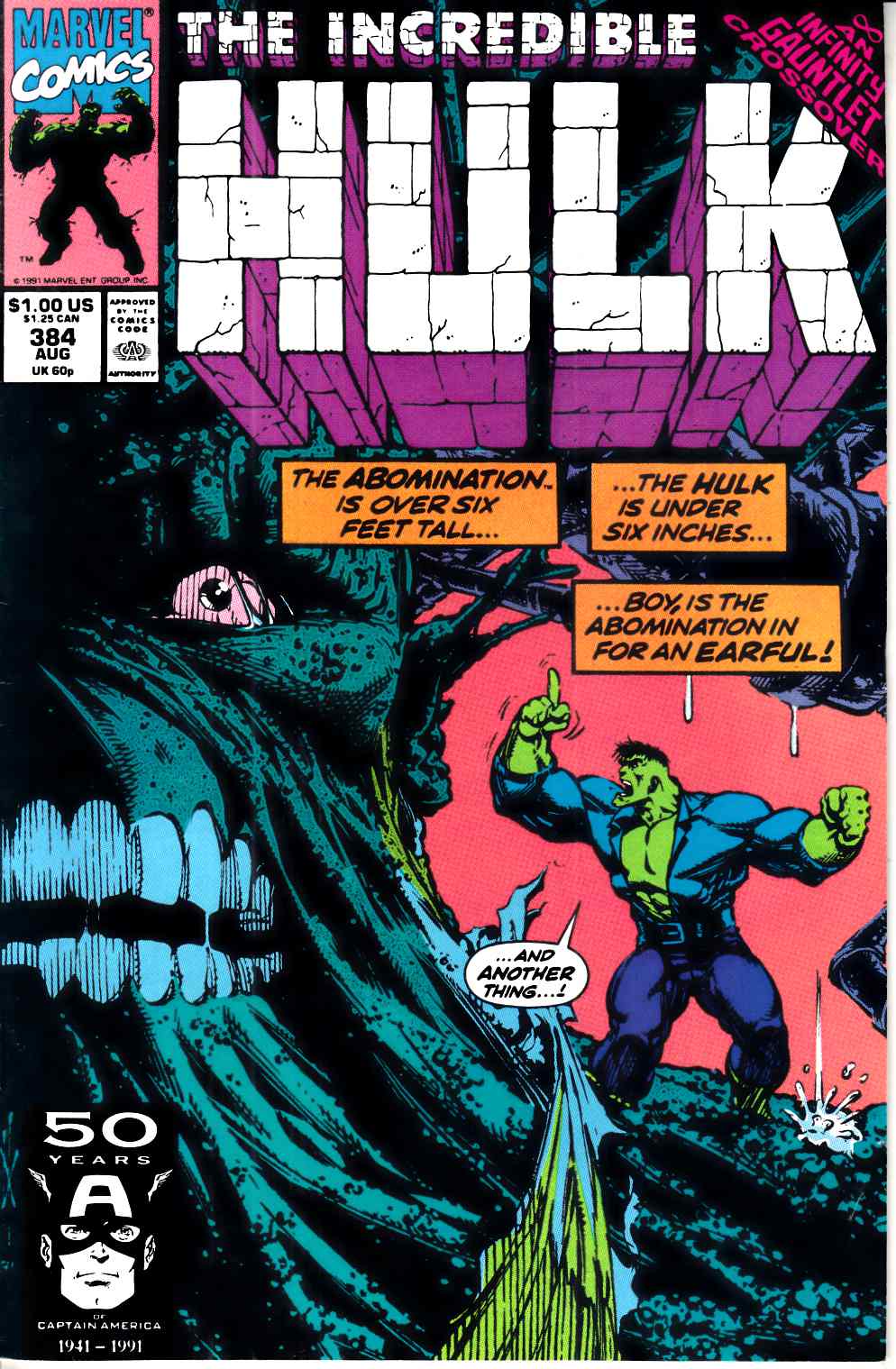Incredible Hulk #384 Very Fine (8.0) [Marvel Comic] LARGE