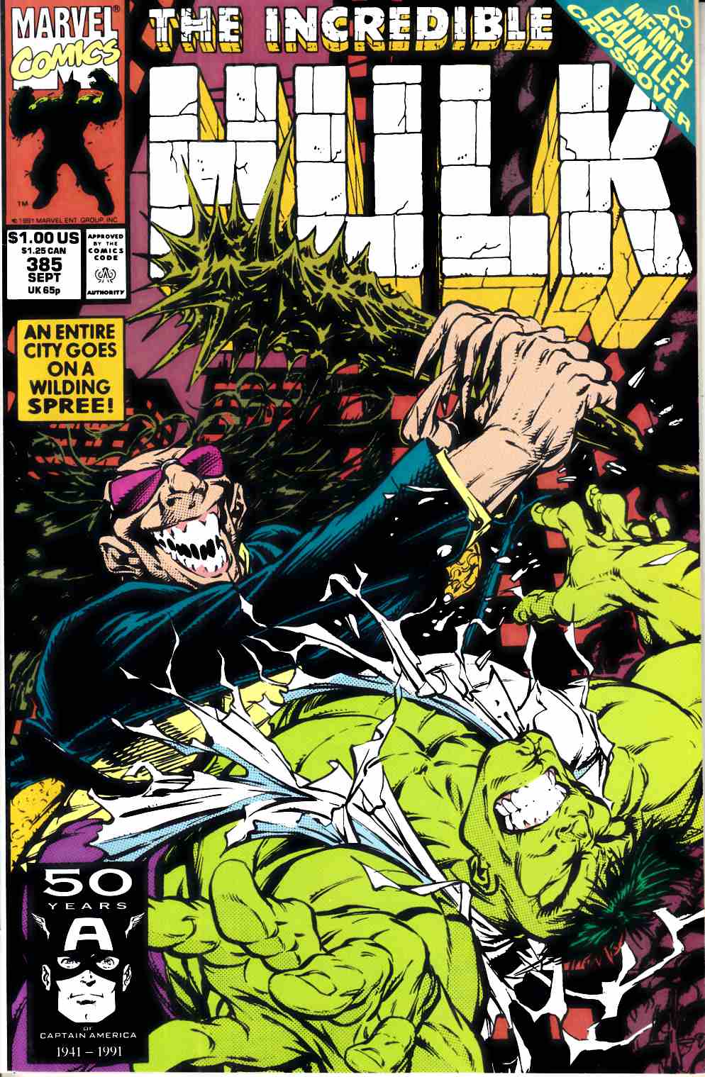 Incredible Hulk #385 Very Fine (8.0) [Marvel Comic] LARGE