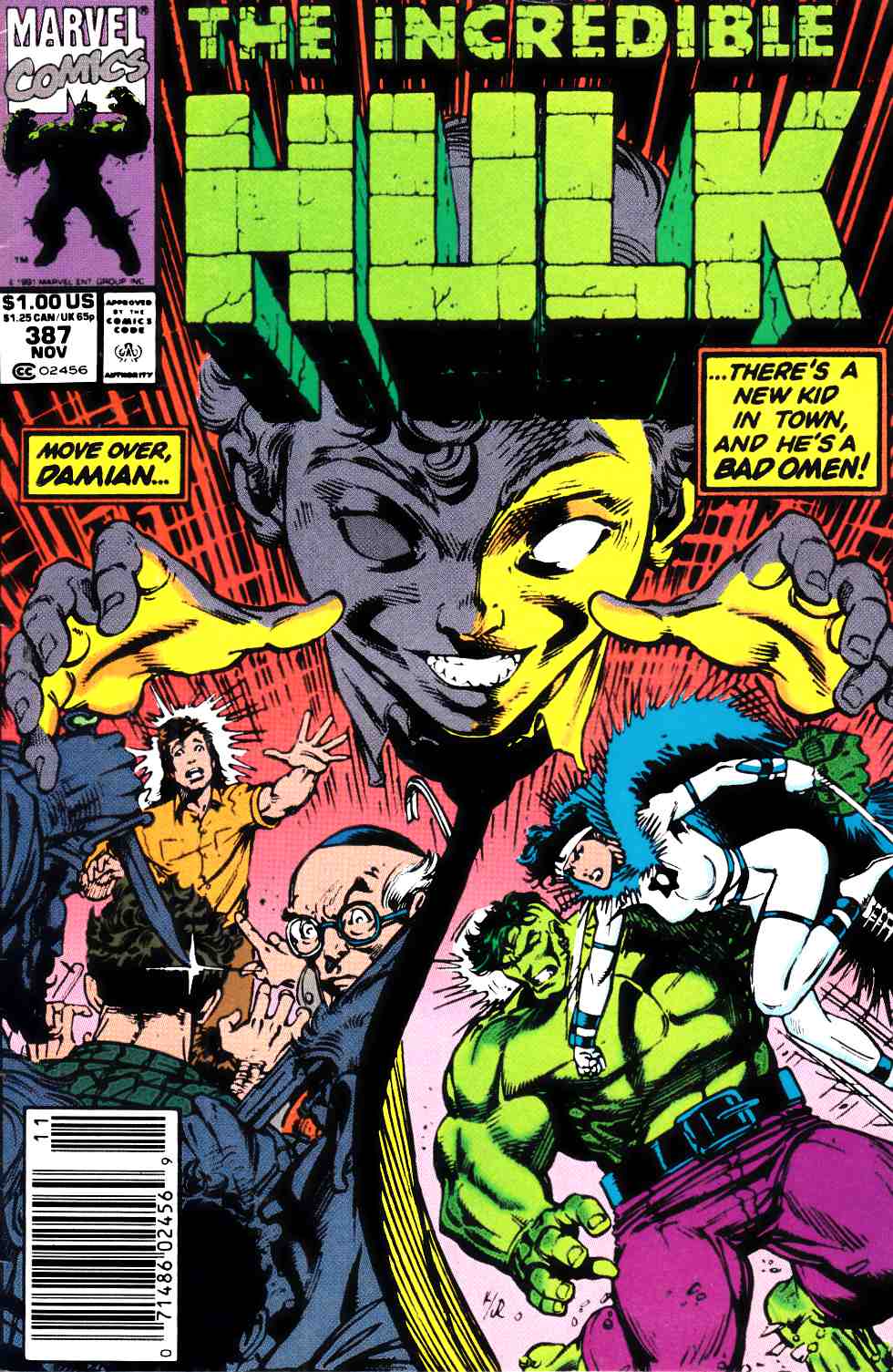 Incredible Hulk #387 Newsstand Edition Very Fine Minus (7.5) [Marvel Comic] LARGE
