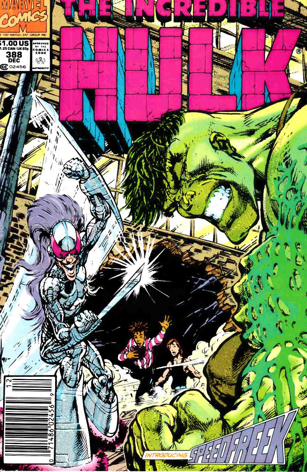 Incredible Hulk #388 Newsstand Edition Very Fine Minus (7.5) [Marvel Comic] LARGE