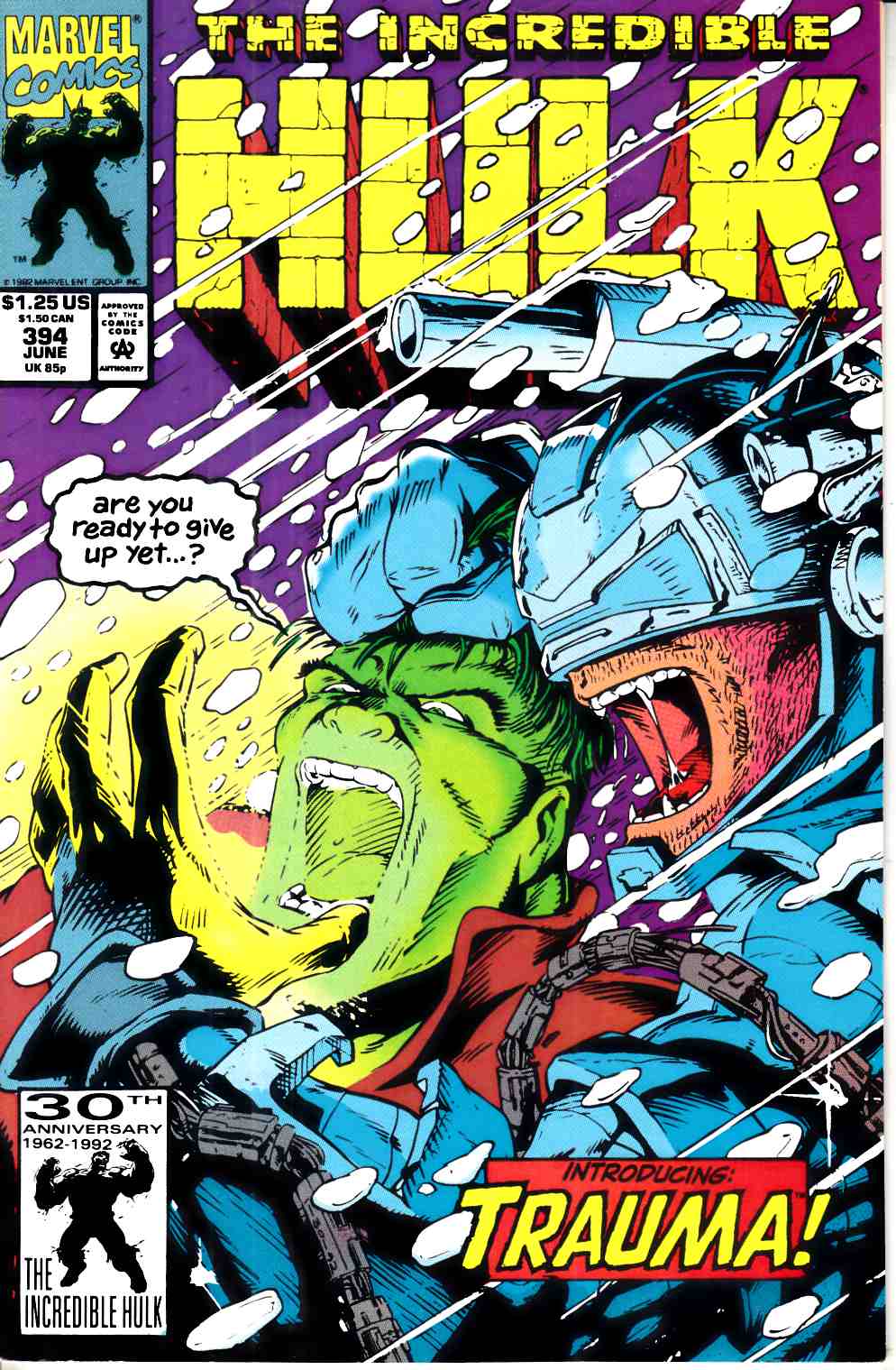Incredible Hulk #394 Very Fine (8.0) [Marvel Comic] LARGE