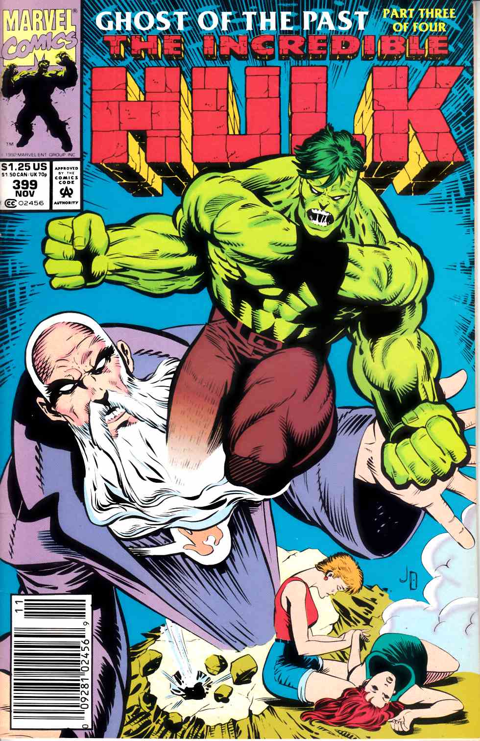 Incredible Hulk #399 Newsstand Edition Very Fine (8.0) [Marvel Comic] THUMBNAIL