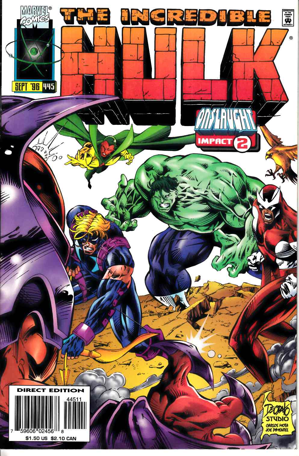 Incredible Hulk #445 Very Fine (8.0) [Marvel Comic] LARGE