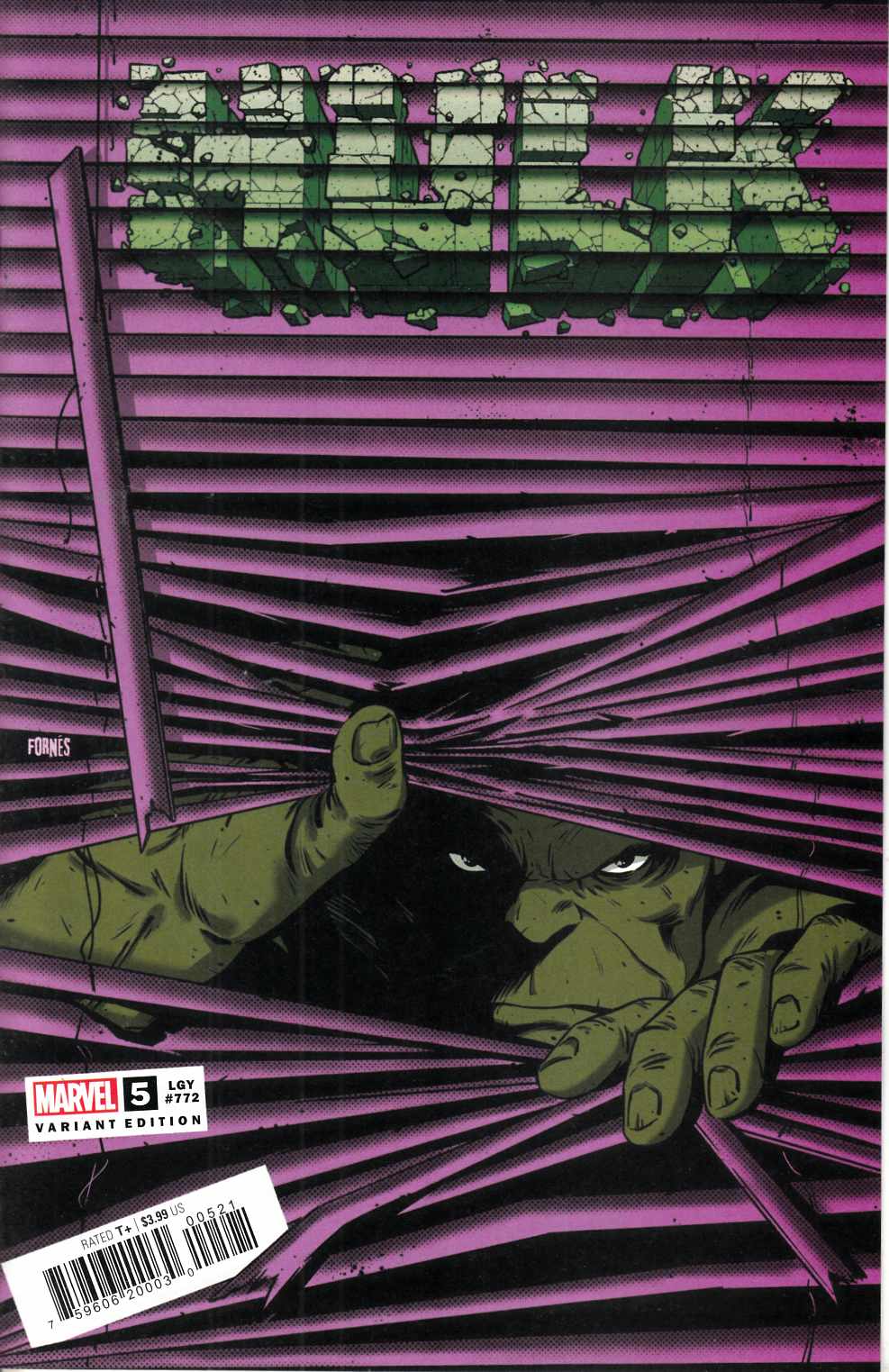 Hulk #5 Fornes Variant Cover Near Mint (9.4) [Marvel Comic]