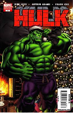 Hulk #9 Green Hulk Santa Cover [Marvel Comic] LARGE