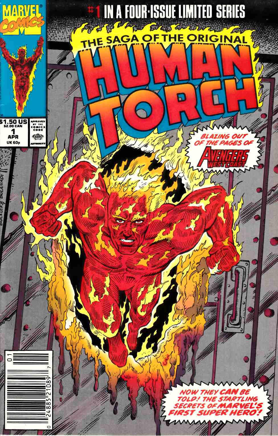 Saga of the Original Human Torch #1 Newsstand Edition Very Fine (8.0) [Marvel Comic] LARGE