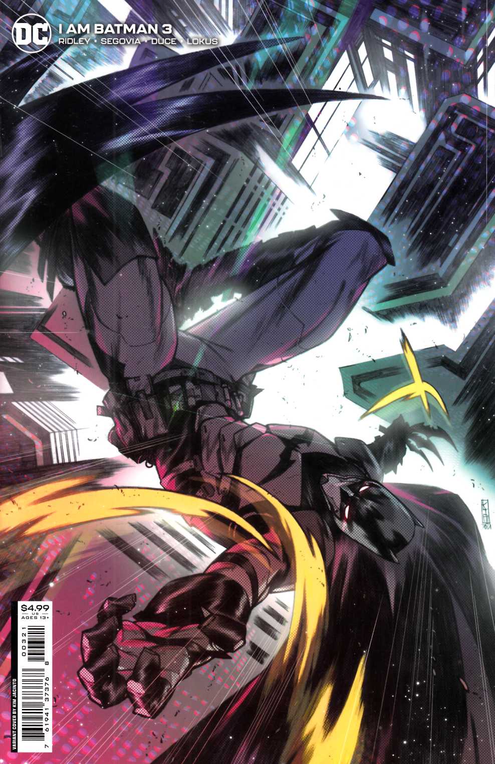I Am Batman #3 Jacinto Variant Cover Near Mint (9.4) [DC Comic] LARGE