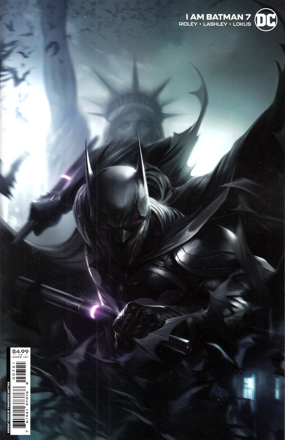 I Am Batman #7 Mattina Variant Cover Near Mint (9.4) [DC Comic] LARGE