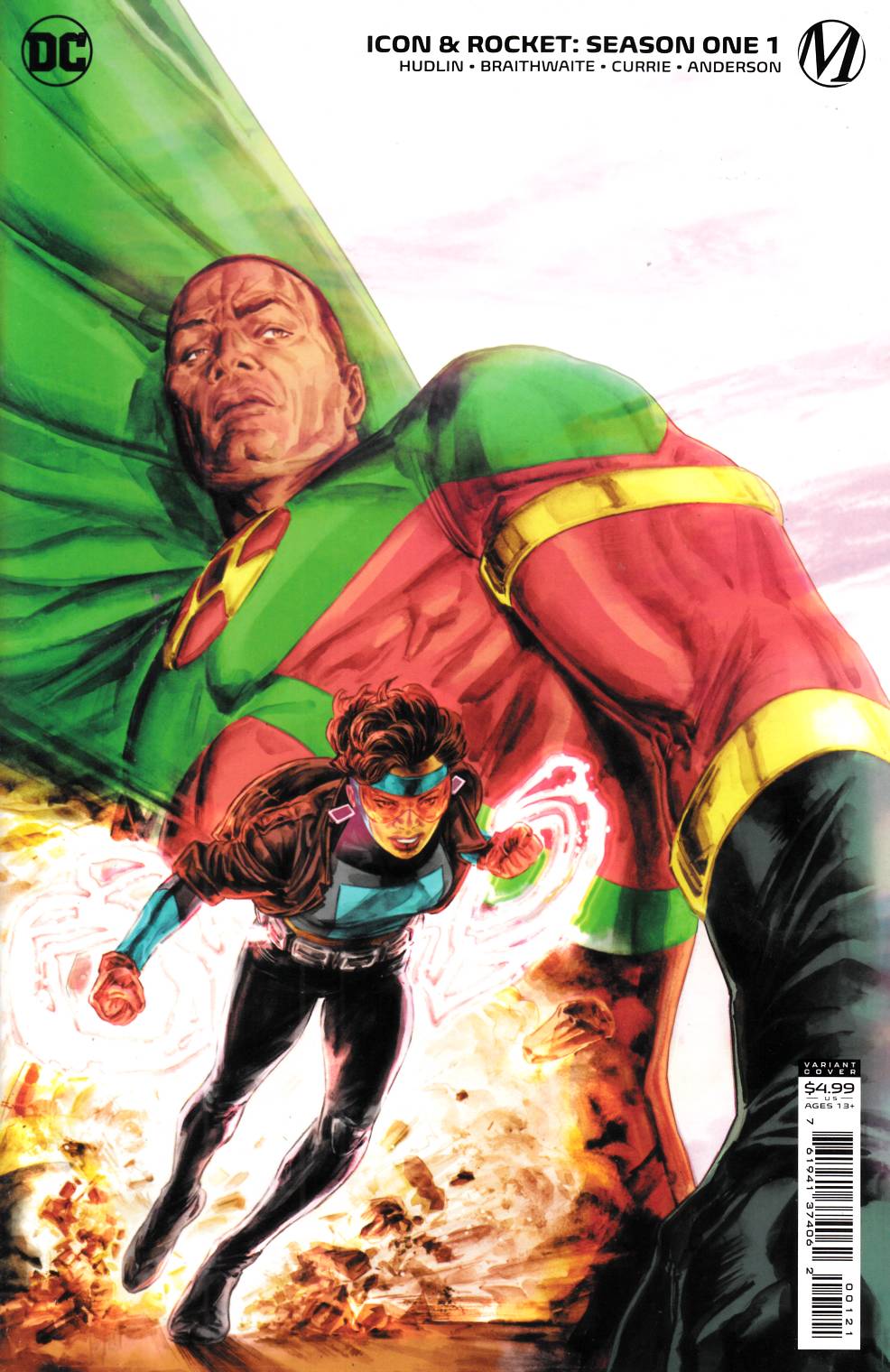 Icon and Rocket Season One #1 Banks Variant Cover Near Mint (9.4) [DC Comic] LARGE