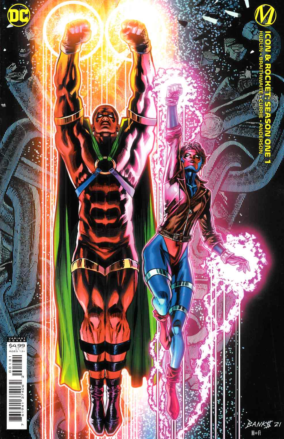 Icon and Rocket Season One #1 Braithwaite Variant Cover Near Mint (9.4) [DC Comic] LARGE