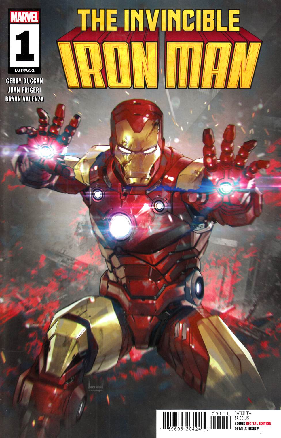 Invincible Iron Man #1 Near Mint (9.4) [Marvel Comic] LARGE