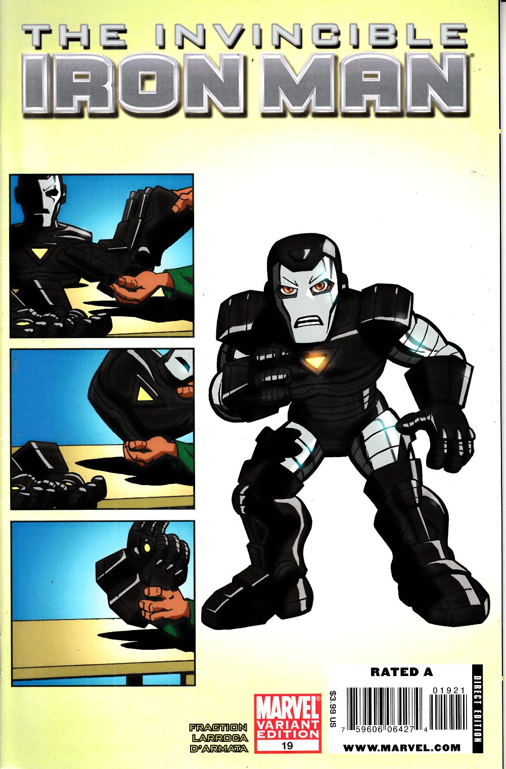 Invincible Iron Man #19 Super Hero Squad Variant Cover Near Mint (9.4) [Marvel Comic] THUMBNAIL