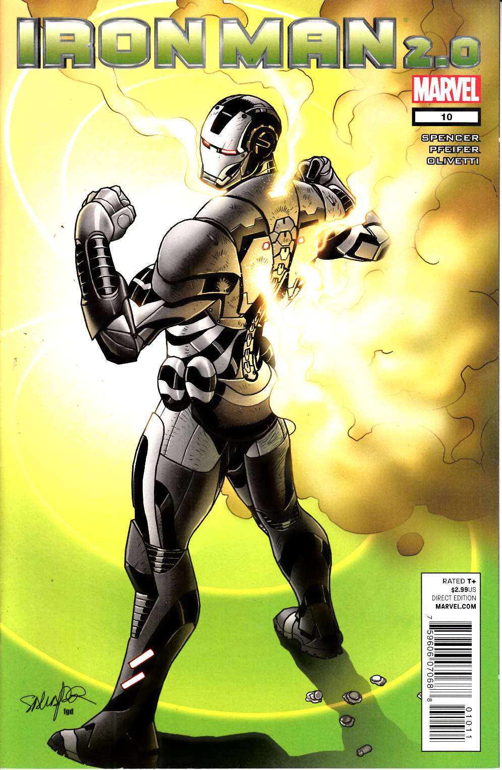 Iron Man 2.0 #10 Near Mint (9.4) [Marvel Comic] LARGE
