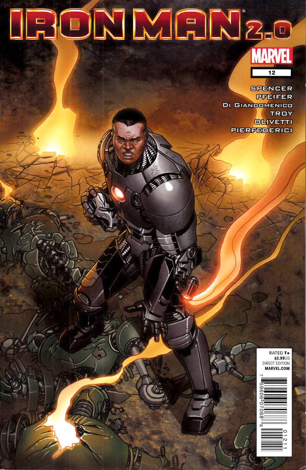 Iron Man 2.0 #12 Very Fine (8.0) [Marvel Comic] LARGE