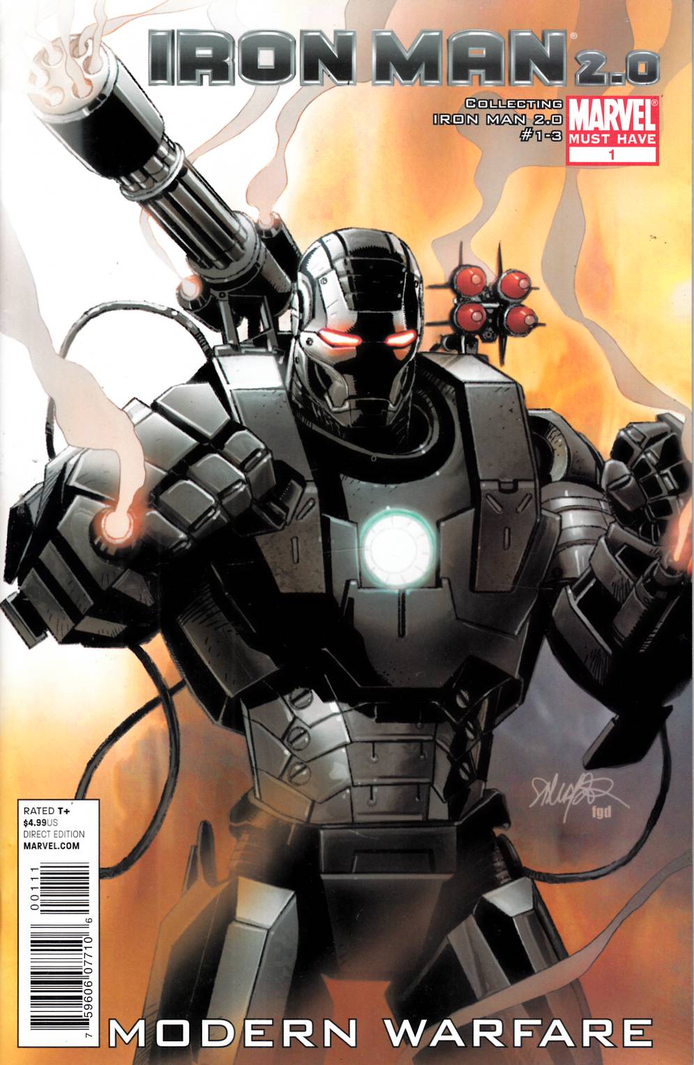 Iron Man 2.0 Modern Warfare #1 Very Fine (8.0) [Marvel Comic] LARGE