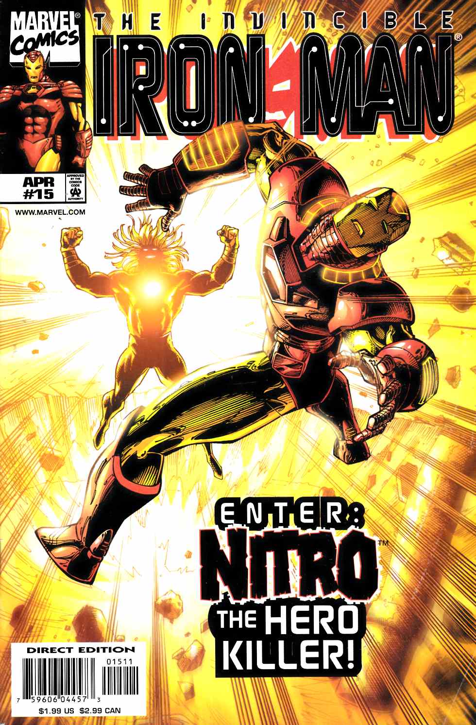 Iron Man #15 Near Mint (9.4) [Marvel Comic] LARGE