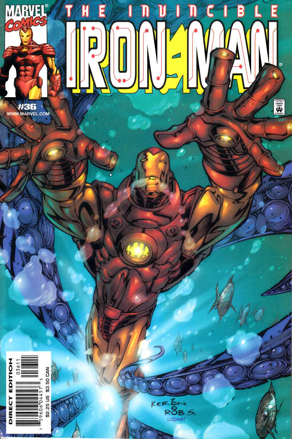 Iron Man #36 Near Mint (9.4) [Marvel Comic] THUMBNAIL