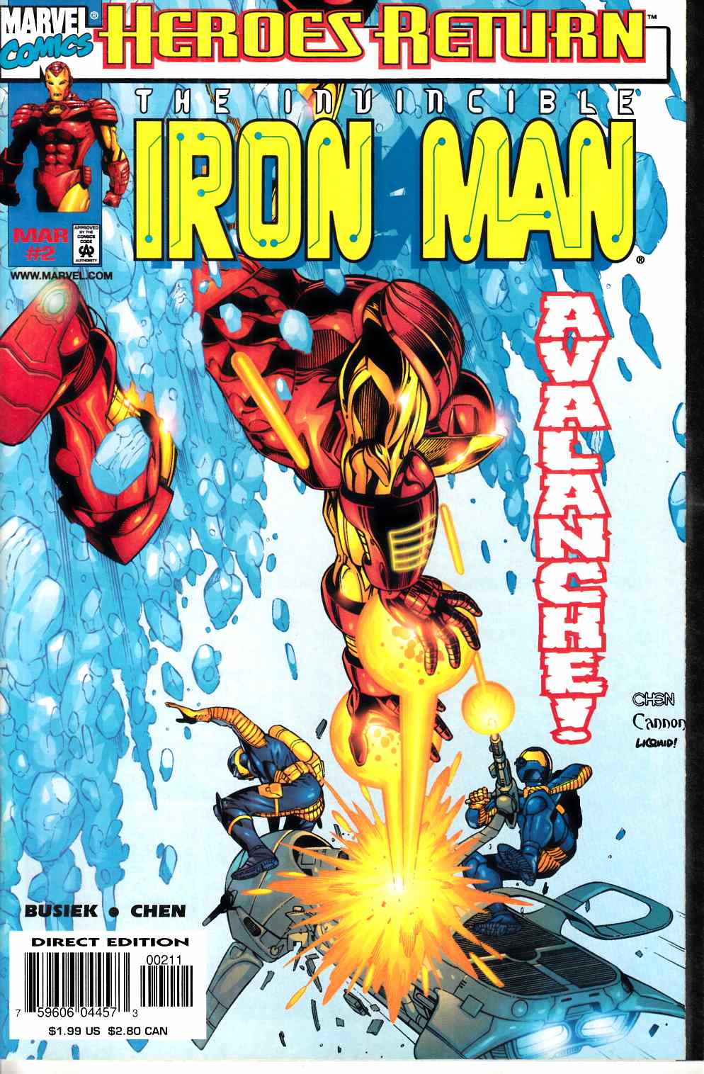 Iron Man #2 Near Mint (9.4) [Marvel Comic] LARGE