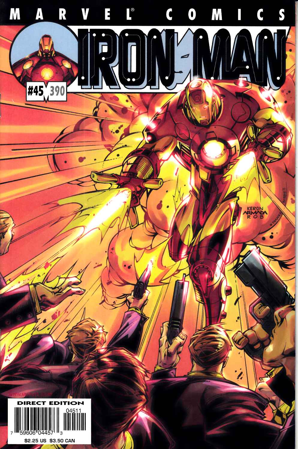 Iron Man #45 Near Mint (9.4) [Marvel Comic] LARGE