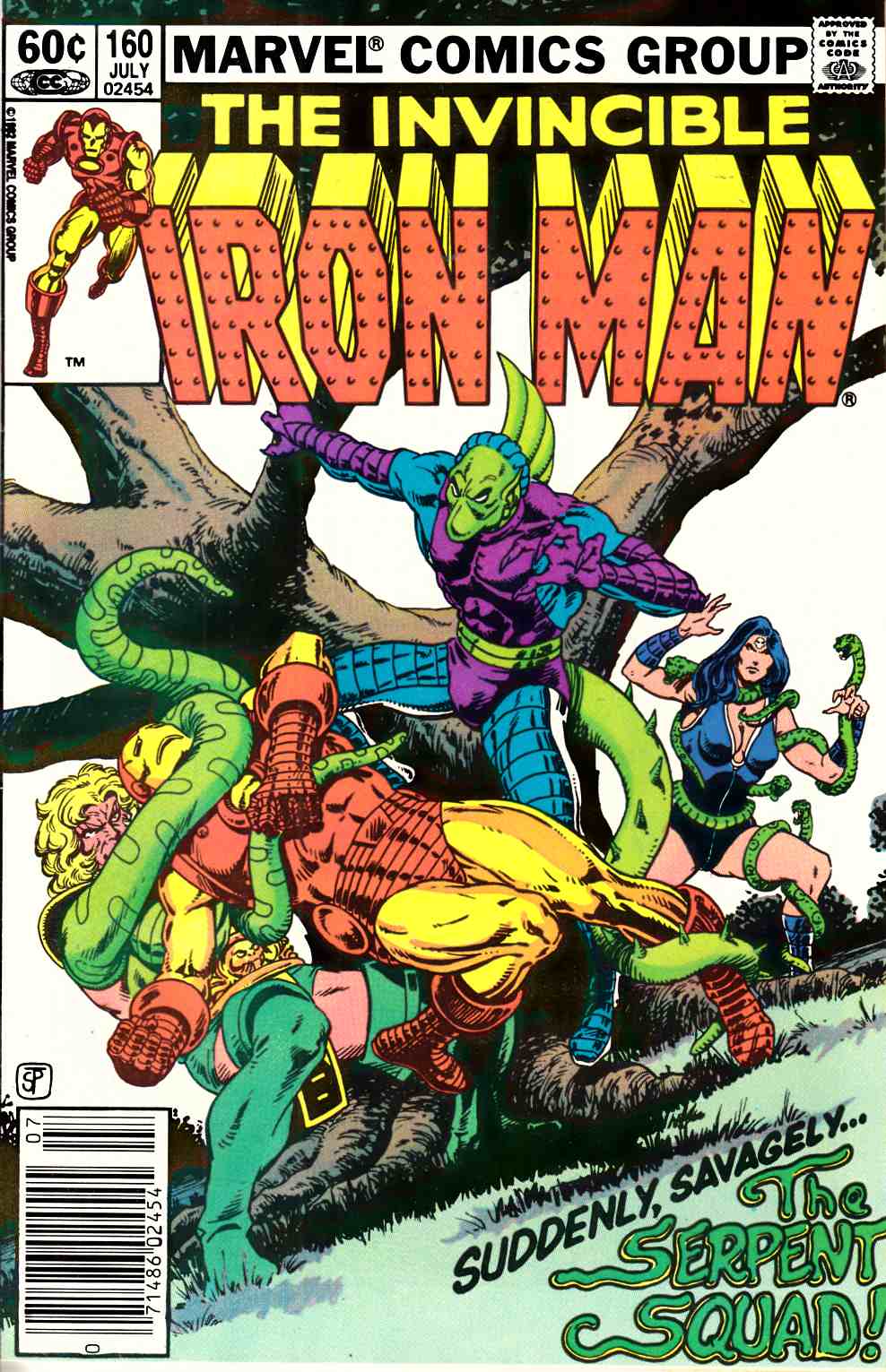 Iron Man #160 Newsstand Edition Very Fine (8.0) [Marvel Comic] THUMBNAIL