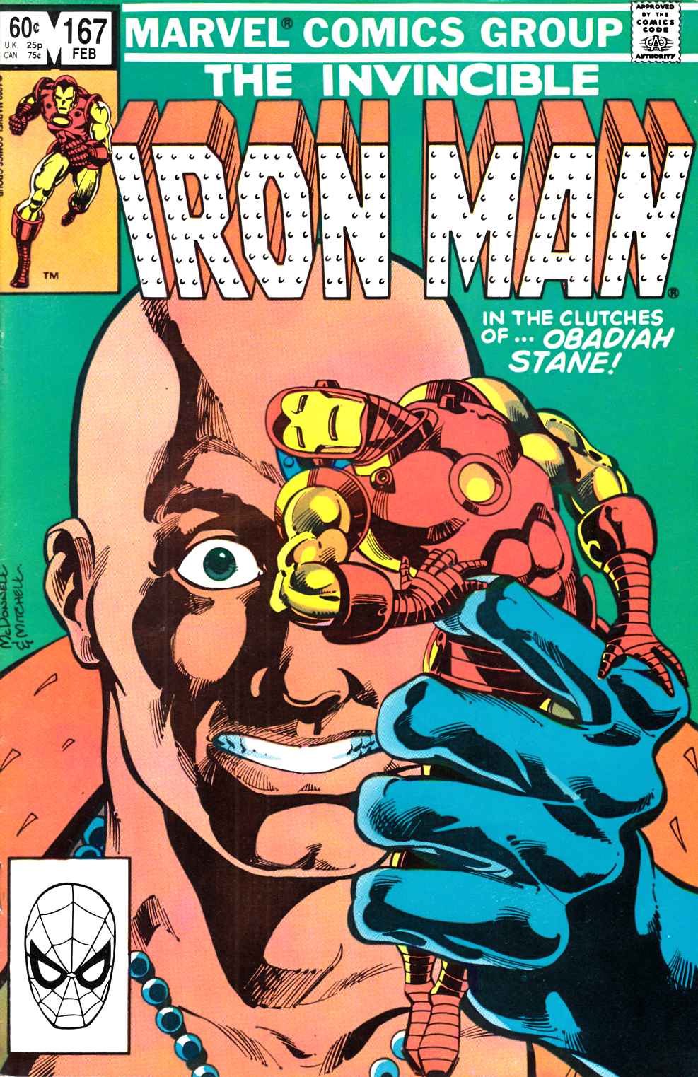 Iron Man #167 Very Fine Minus (7.5) [Marvel Comic] LARGE