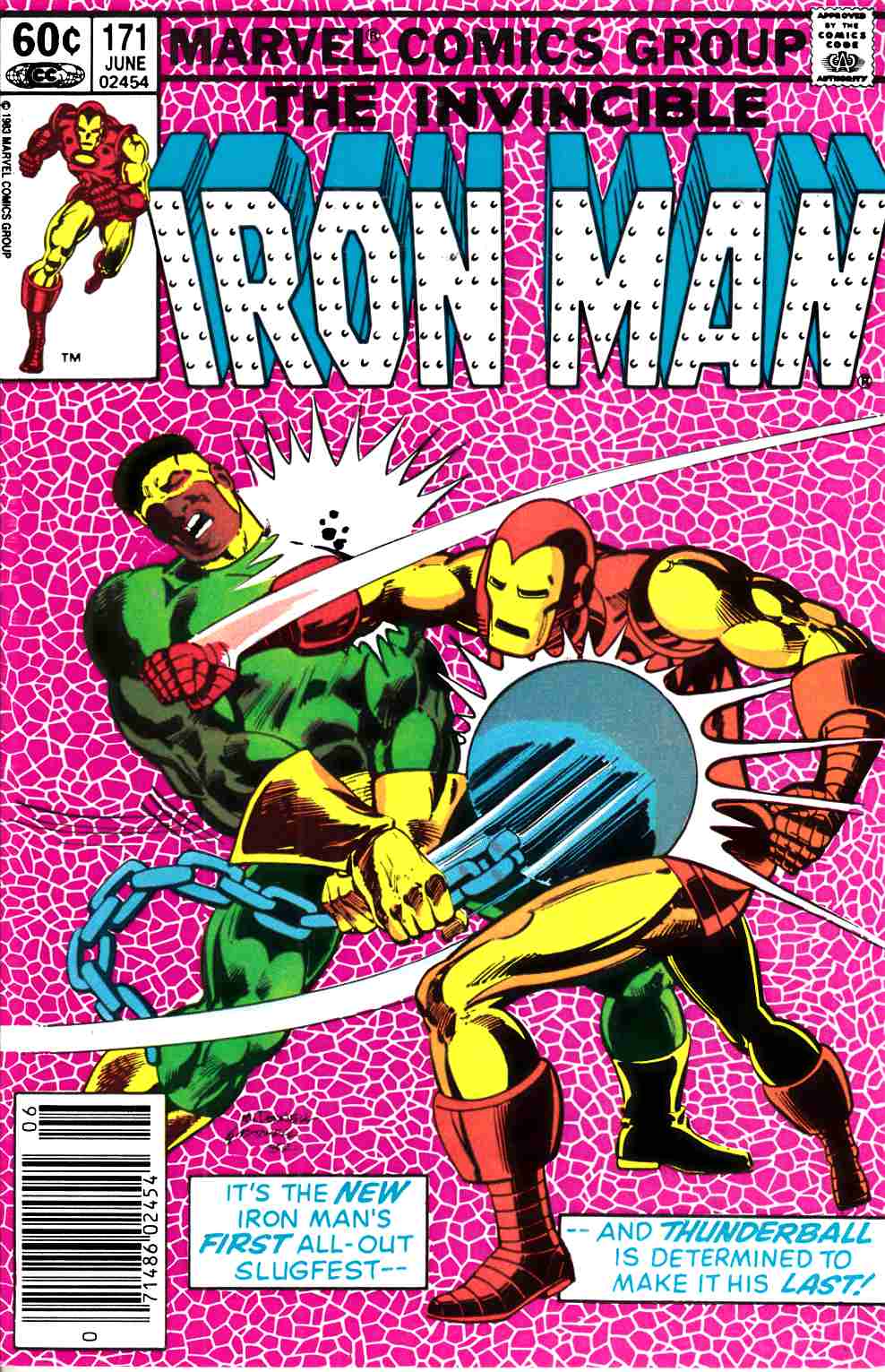 Iron Man #171 Newsstand Edition Very Fine (8.0) [Marvel Comic] LARGE