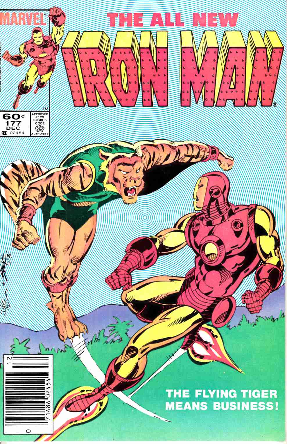 Iron Man #177 Newsstand Edition Very Fine (8.0) [Marvel Comic] THUMBNAIL