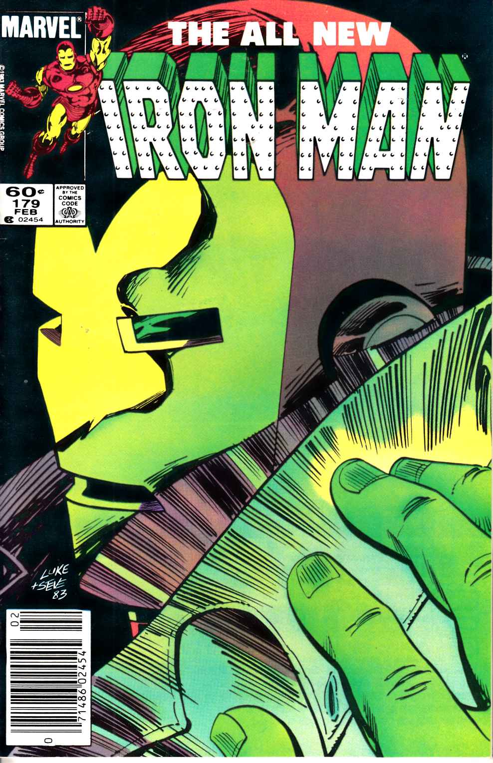 Iron Man #179 Newsstand Edition Very Fine (8.0) [Marvel Comic] LARGE