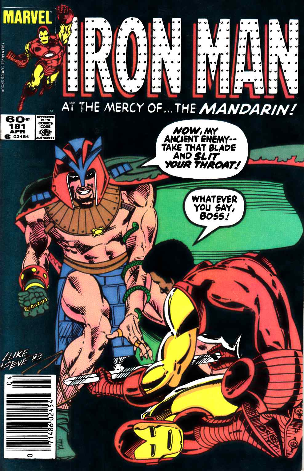 Iron Man #181 Newsstand Edition Very Fine (8.0) [Marvel Comic] LARGE