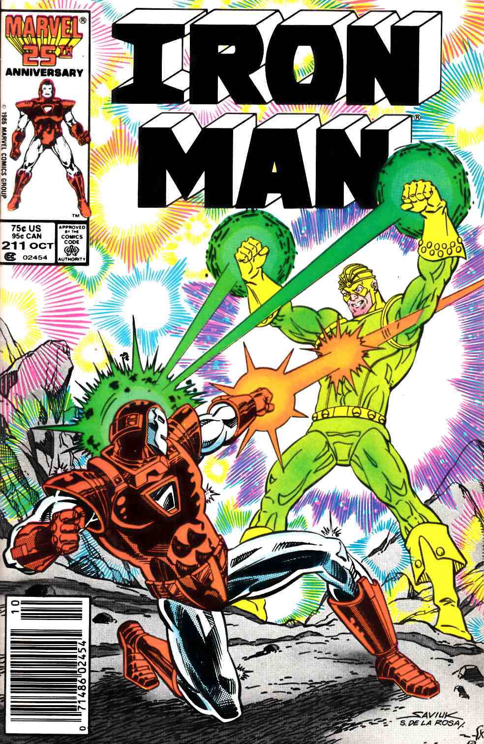 Iron Man #211 Newsstand Edition Very Fine (8.0) [Marvel Comic] LARGE