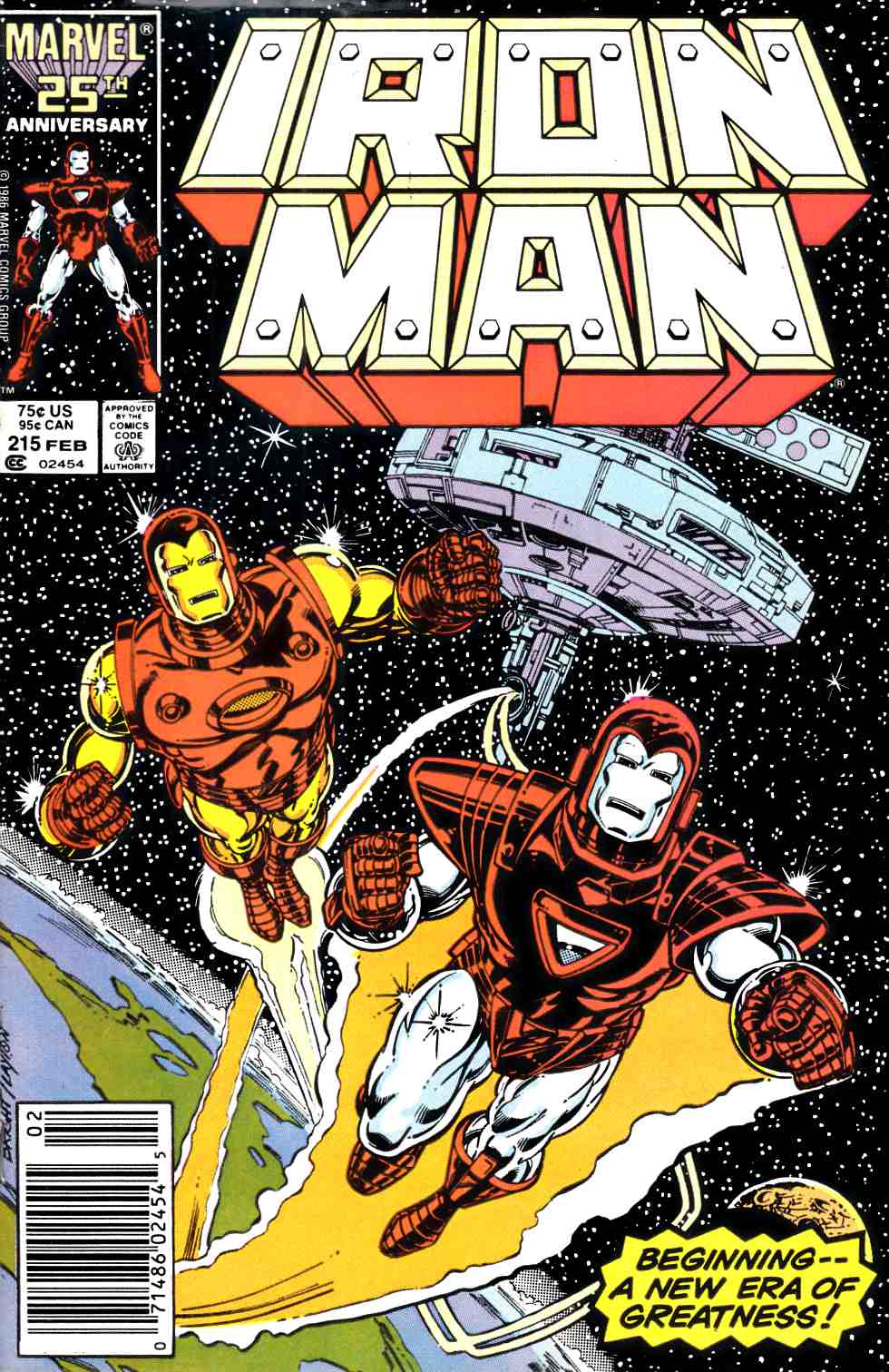 Iron Man #215 Newsstand Edition Fine (6.0) [Marvel Comic] LARGE