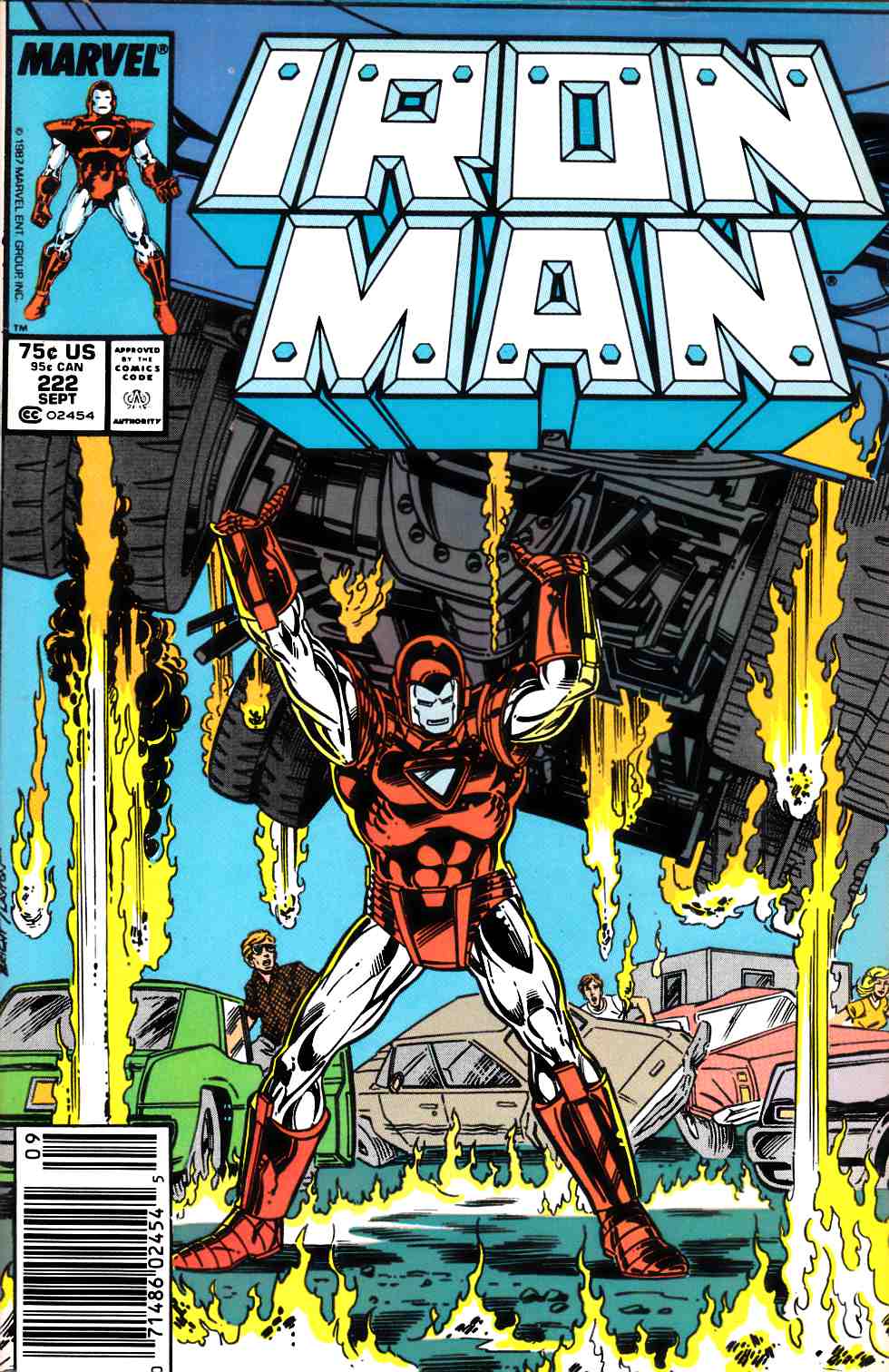Iron Man #222 Newsstand Edition Very Fine (8.0) [Marvel Comic] THUMBNAIL