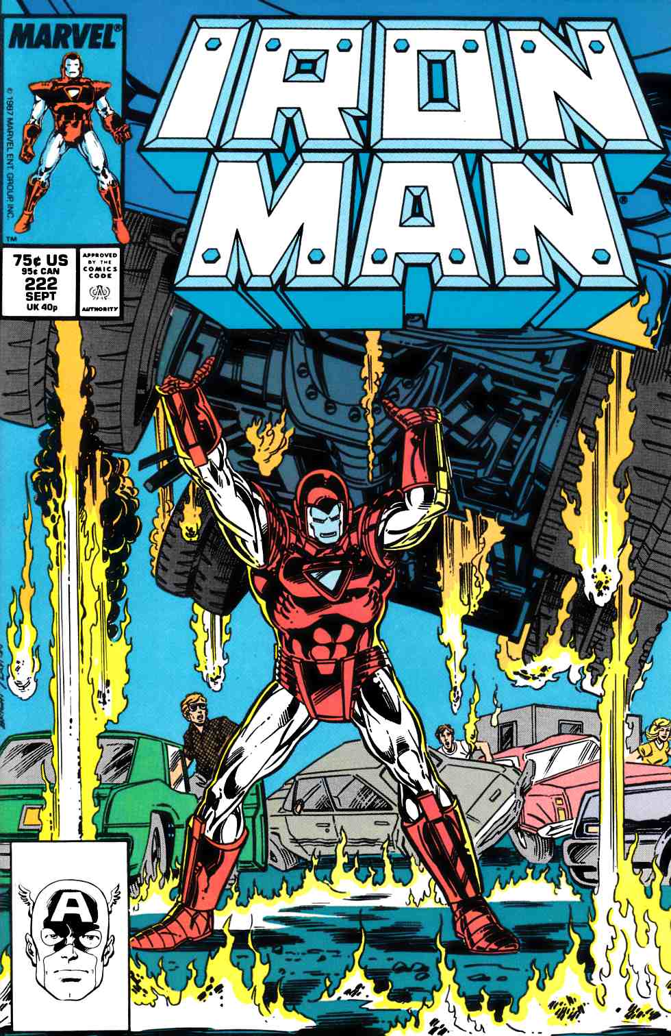 Iron Man #222 Very Fine (8.0) [Marvel Comic] THUMBNAIL