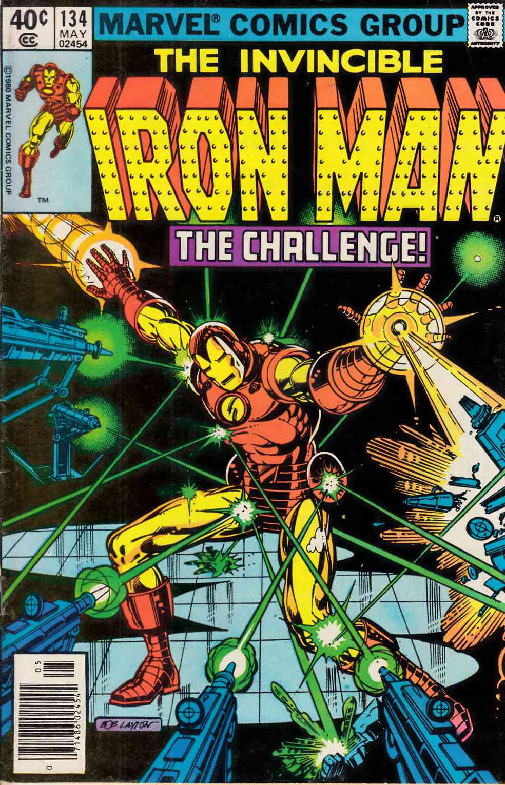 Iron Man #134 Newsstand Edition Fine Minus (5.5) [Marvel Comic] LARGE