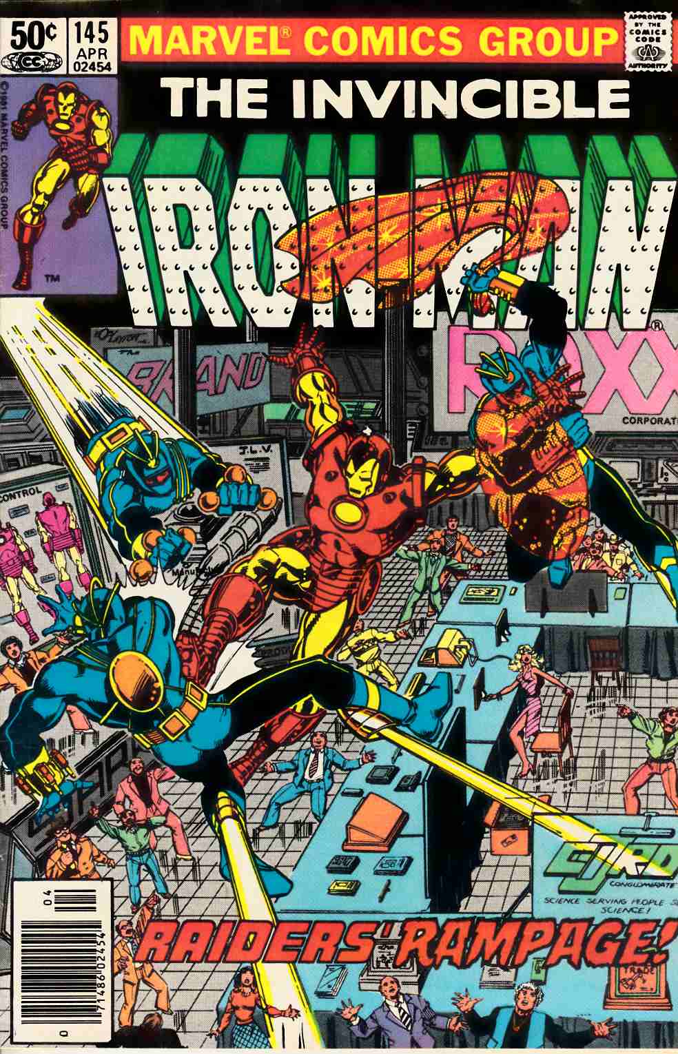 Iron Man #145 Newsstand Edition Fine (6.0) [Marvel Comic] LARGE