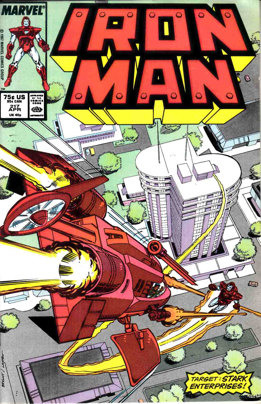 Iron Man #217 Fine (6.0) [Marvel Comic] LARGE