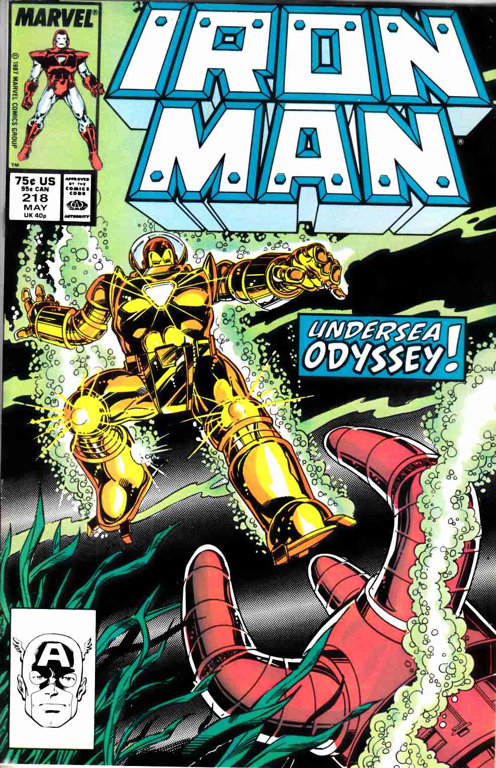 Iron Man #218 Fine (6.0) [Marvel Comic] LARGE
