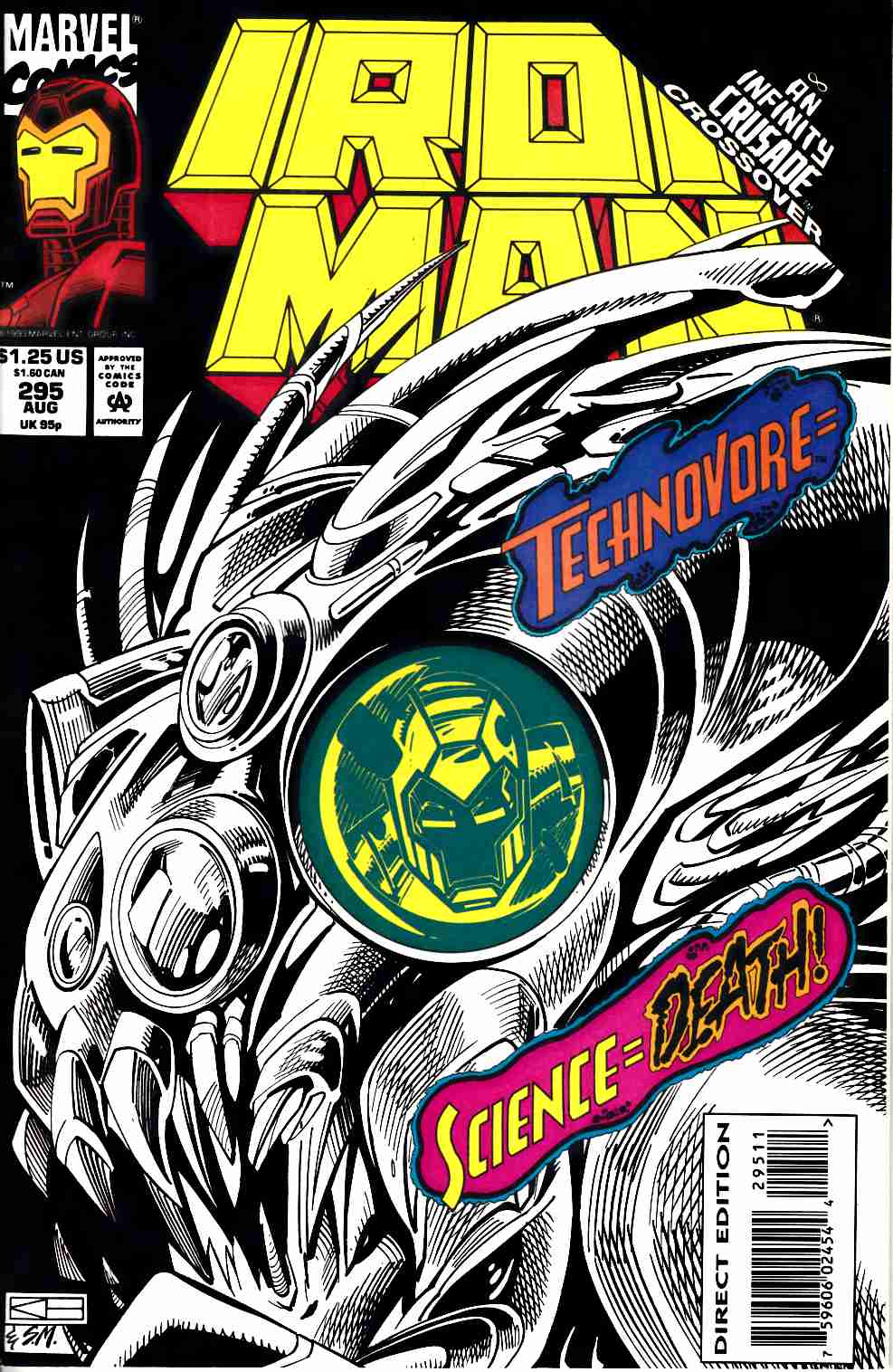 Iron Man #295 Fine (6.0) [Marvel Comic] THUMBNAIL
