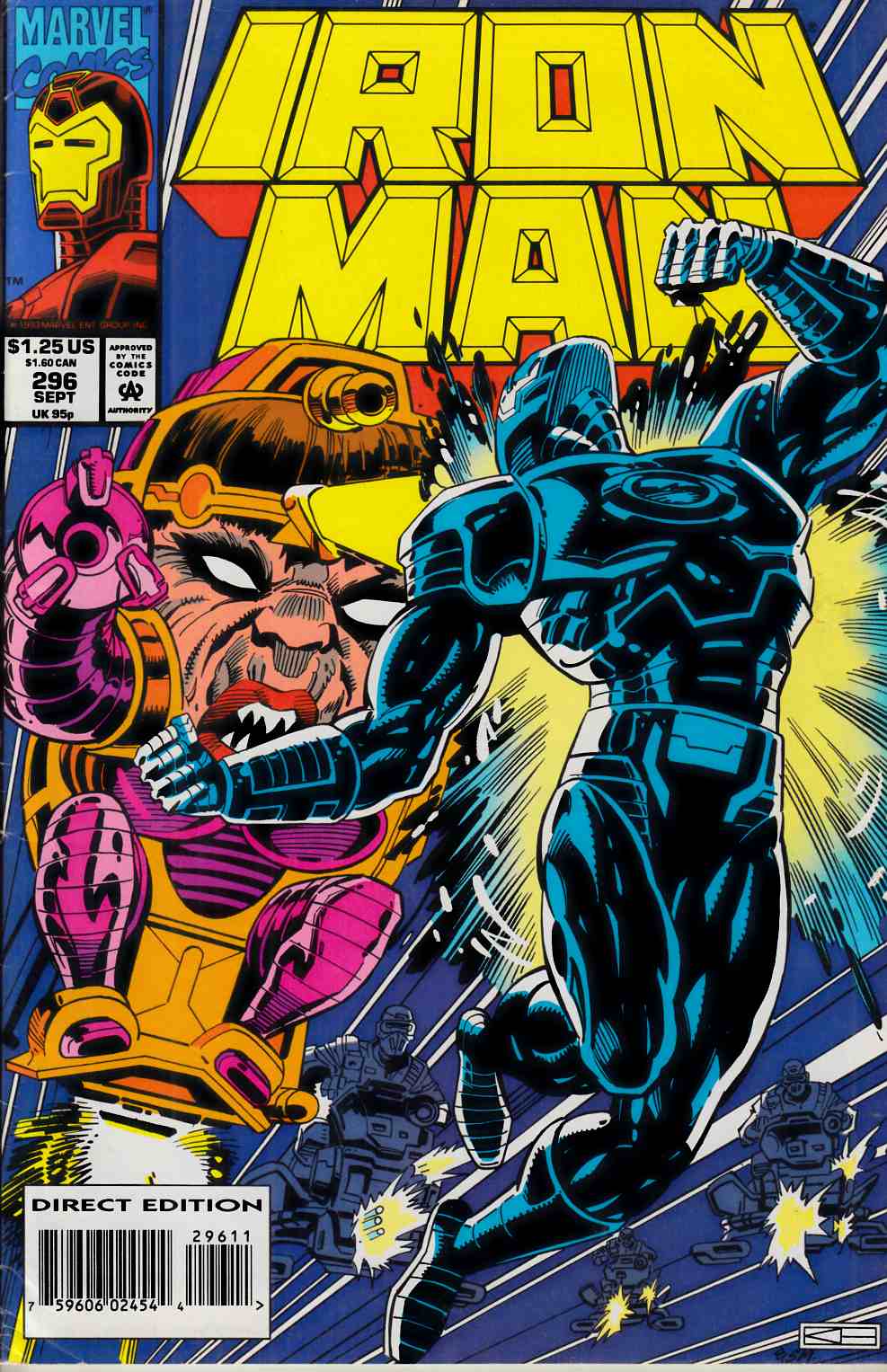 Iron Man #296 Fine (6.0) [Marvel Comic] LARGE