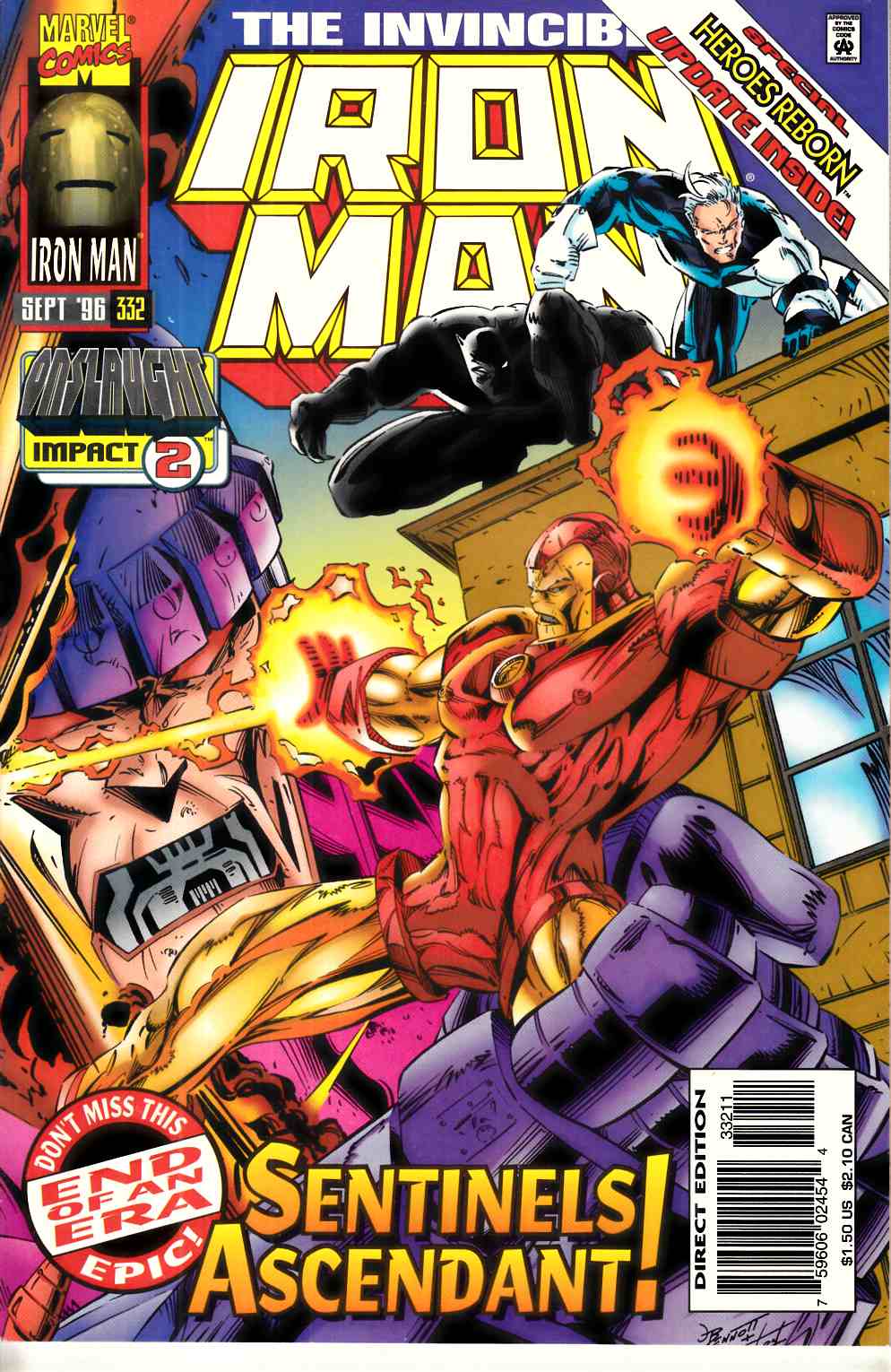 Iron Man #332 Near Mint (9.4) [Marvel Comic] THUMBNAIL