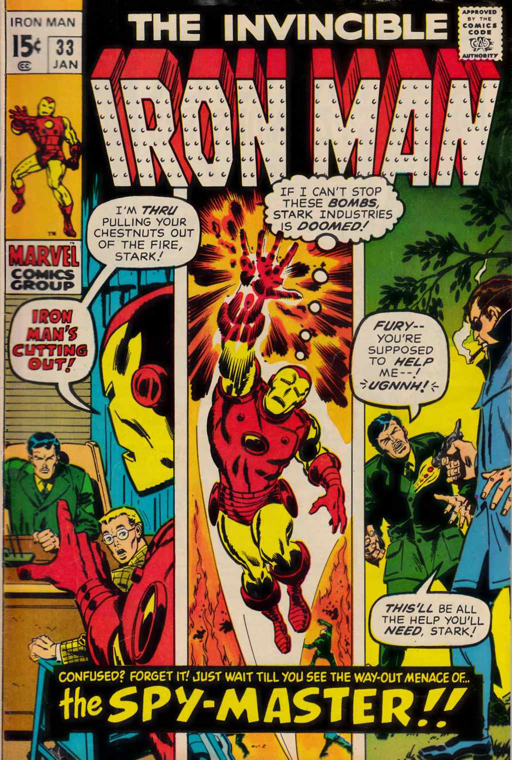 Iron Man #33 Fine Plus (6.5) [Marvel Comic] LARGE