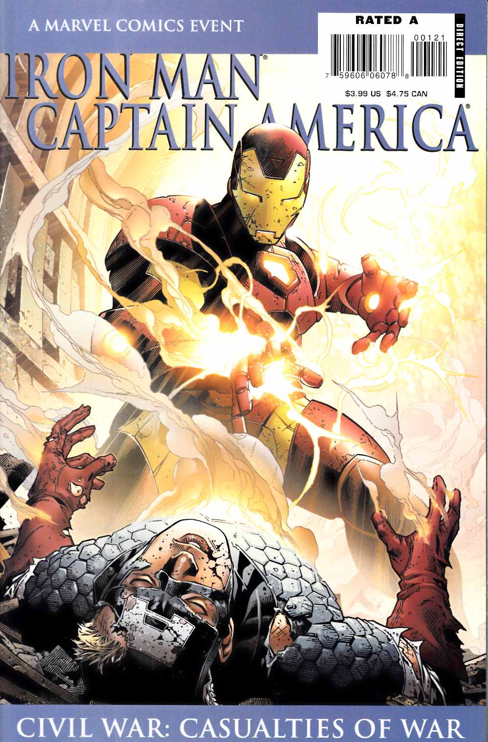 Iron Man Captain America Casualties Of War #1 Cover B Very Fine (8.0) [Marvel Comic] THUMBNAIL